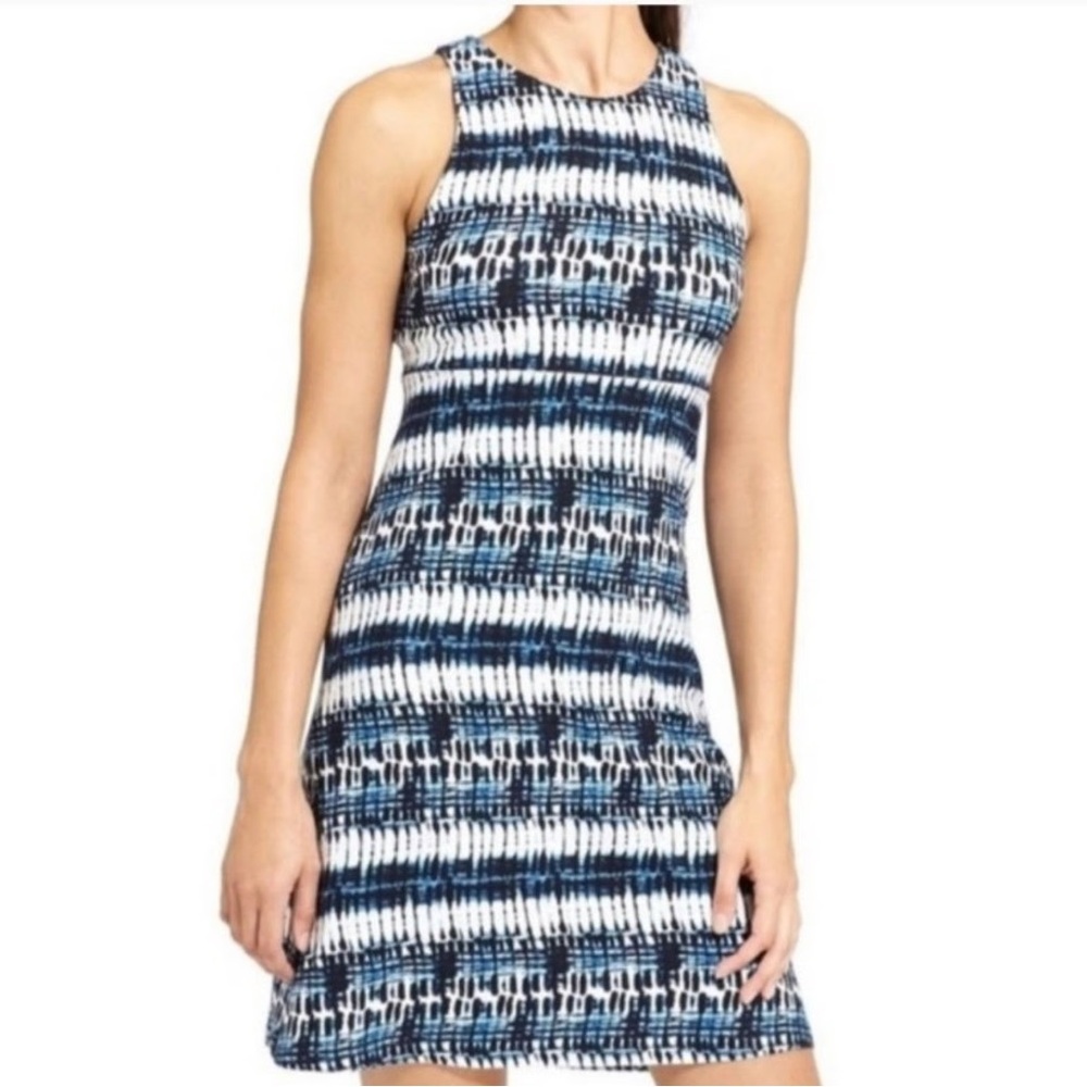 NWT Athleta Blue and White Dress